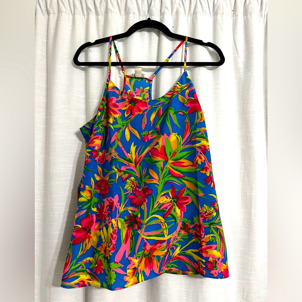 JCrew flower tank top